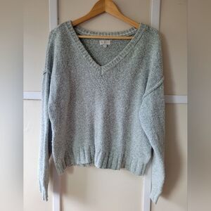 Women's Lucky Brand V-Neck Sweater - Light Green